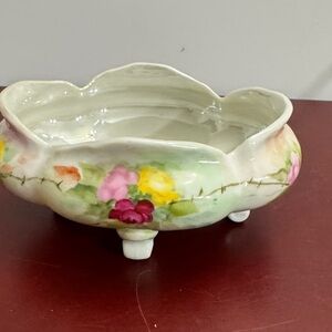Vintage Floral Ceramic Bowl